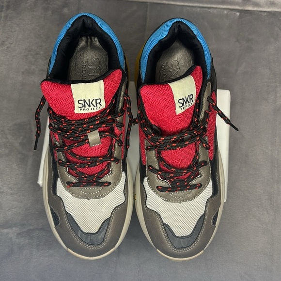 🔥🔥🔥 SNKR Project Park Avenue Shoes Sneakers Red Gray Blue Size: 9🔥🔥🔥 - Picture 8 of 8